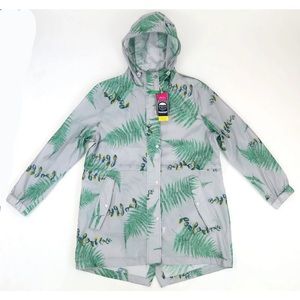 Joules Golignty Rain Jacket - Size 10, Gray Fern, Waterproof